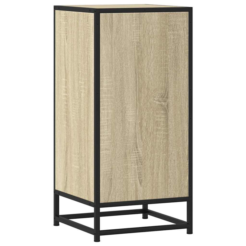 Dulap, stejar sonoma, 35,5x35x76 cm, lemn prelucrat și metal