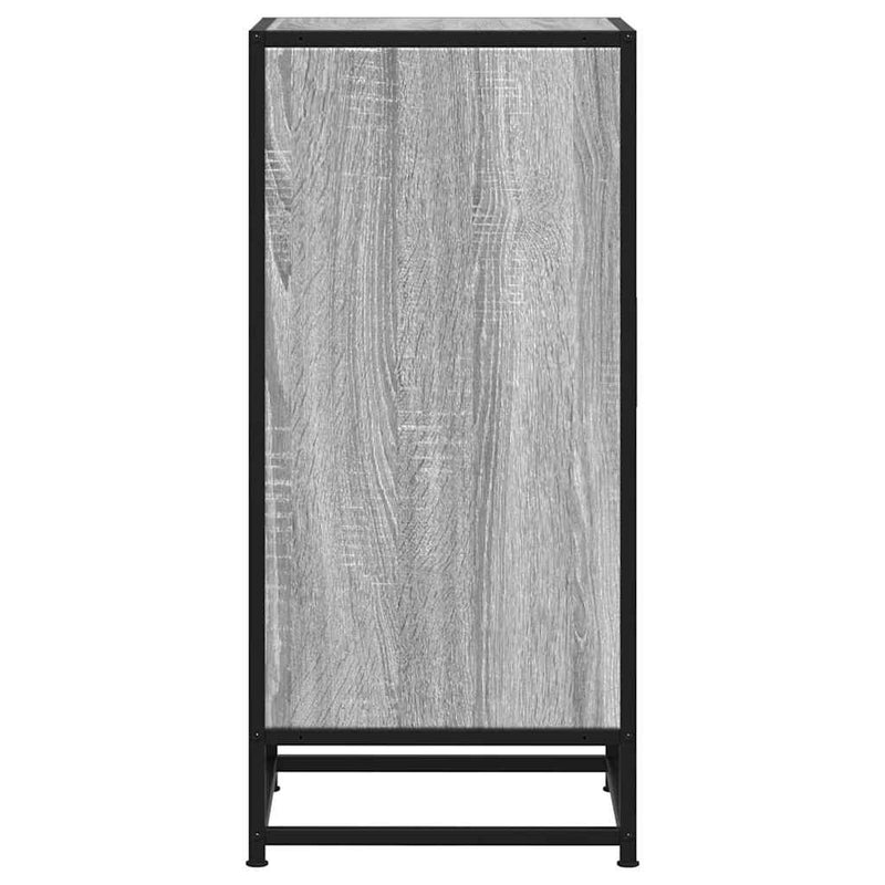 Dulap, gri sonoma, 35,5x35x76 cm, lemn prelucrat și metal