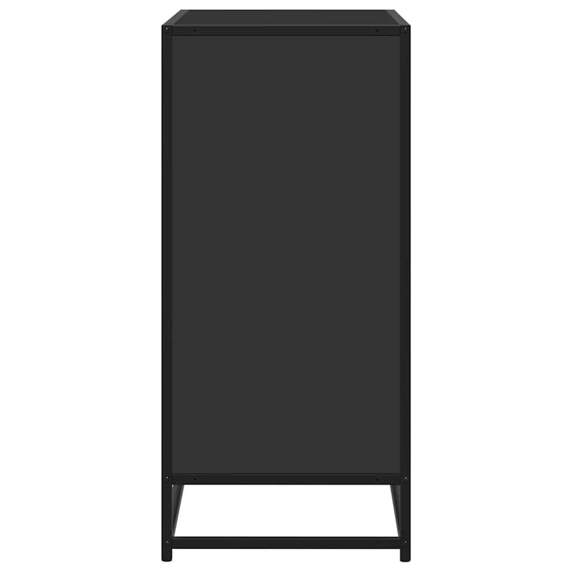 Bufetă neagră 68x35x76 cm lemn prelucrat