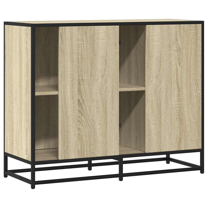 Dulap, stejar sonoma, 92x35x76 cm, lemn prelucrat