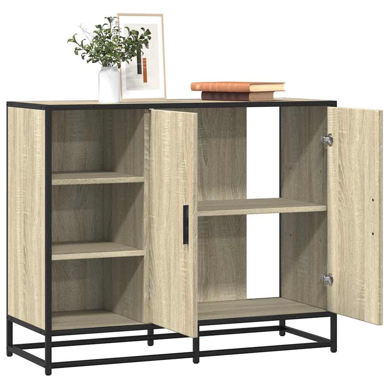 Dulap, stejar sonoma, 92x35x76 cm, lemn prelucrat