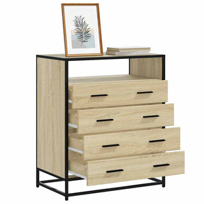 Dulap cu sertare, stejar sonoma, 70x41x83,5 cm, lemn prelucrat