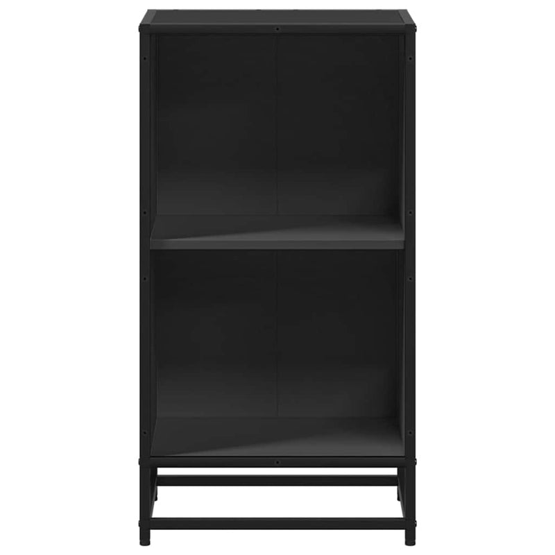 Bibliotecă, negru, 40x35x76 cm, lemn prelucrat