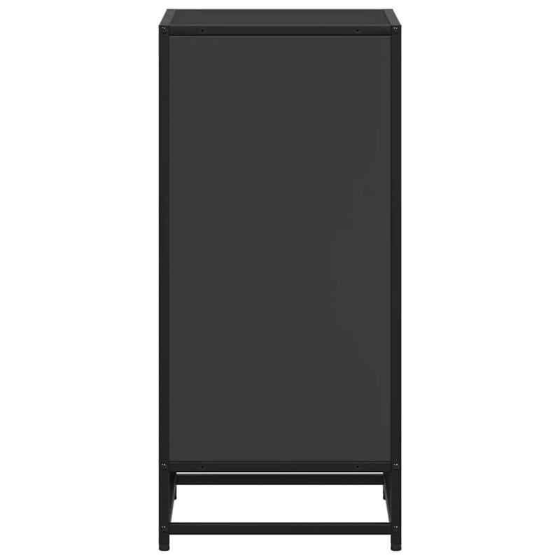 Bibliotecă, negru, 40x35x76 cm, lemn prelucrat