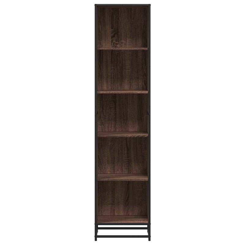 Bibliotecă, stejar maro, 40x35x170,5 cm, lemn prelucrat