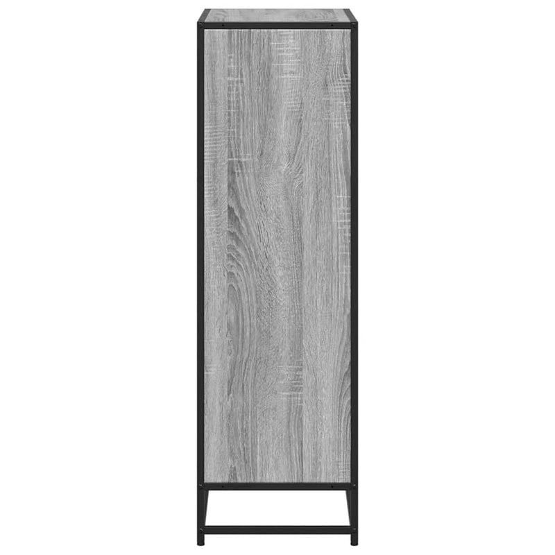 Bibliotecă, gri sonoma, 65,5x33x107,5 cm, lemn prelucrat