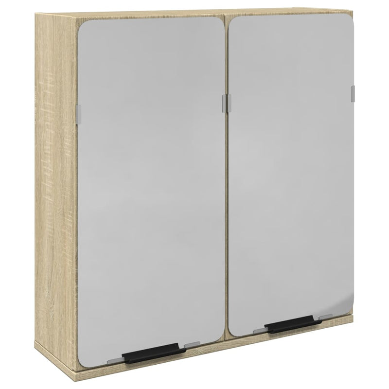Dulap oglindă baie stejar sonoma 64,5x20x66,5 cm lemn prelucrat