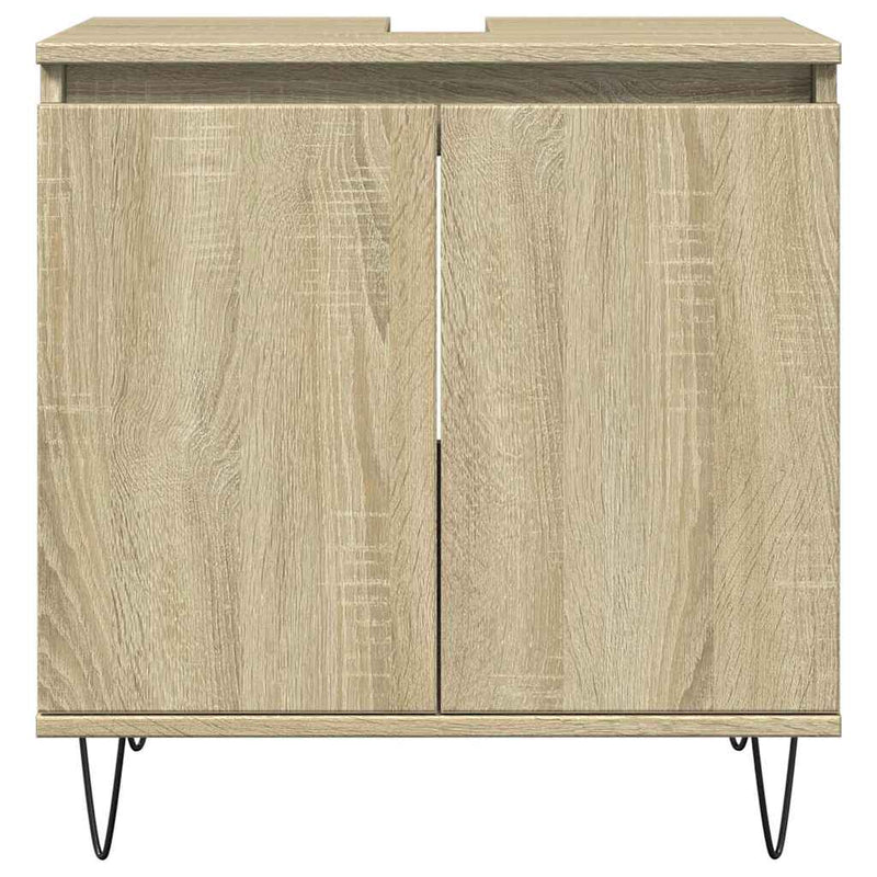 Dulap de baie, stejar sonoma, 58x33x60 cm, lemn prelucrat