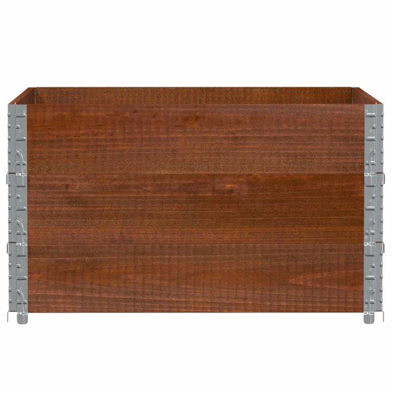 Rame pentru paleți 3 buc. maro 100x100 cm lemn masiv de pin