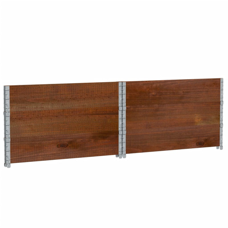 Rame pentru paleți 3 buc. maro 100x100 cm lemn masiv de pin