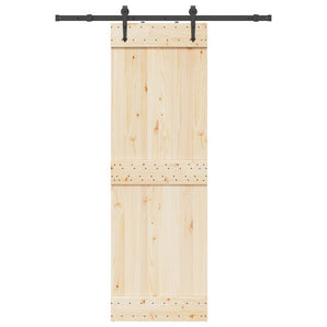 Set feronerie pentru uși glisante, negru, 152,5 cm, oțel