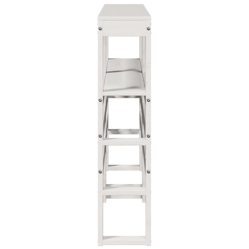Tăblie de pat cu rafturi, 150 cm, lemn masiv de pin