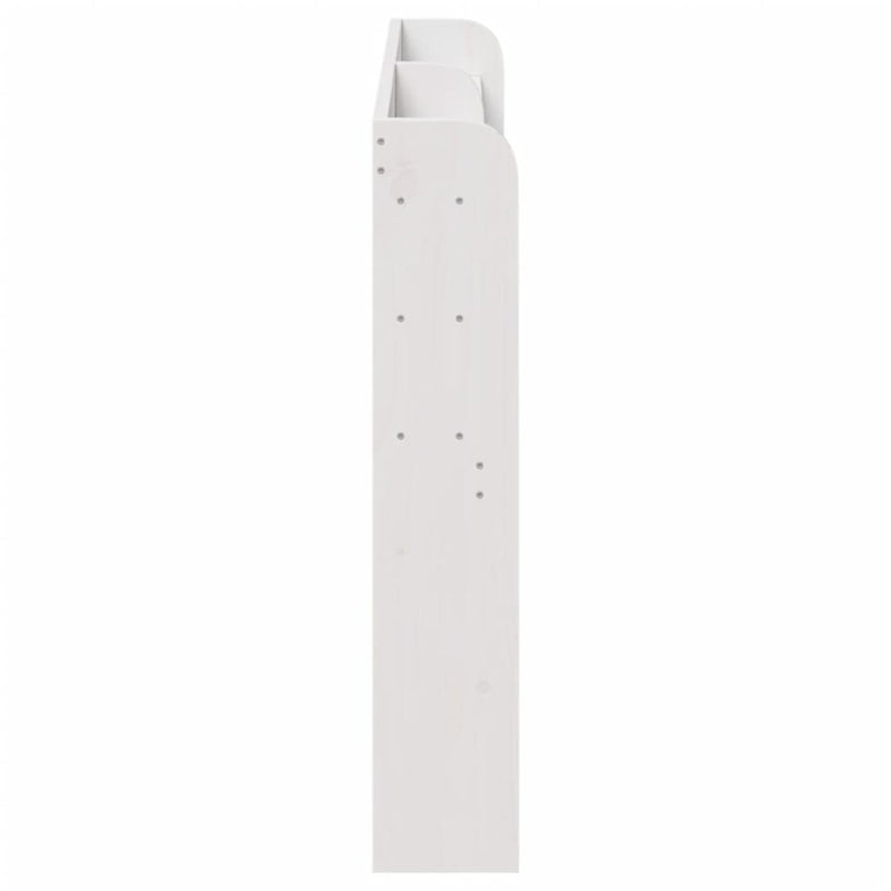 Tăblie de pat cu rafturi, 140 cm, lemn masiv de pin