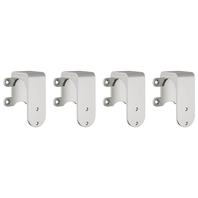 Set piese pentru ușă glisantă, argintiu, 183 cm oțel inoxidabil