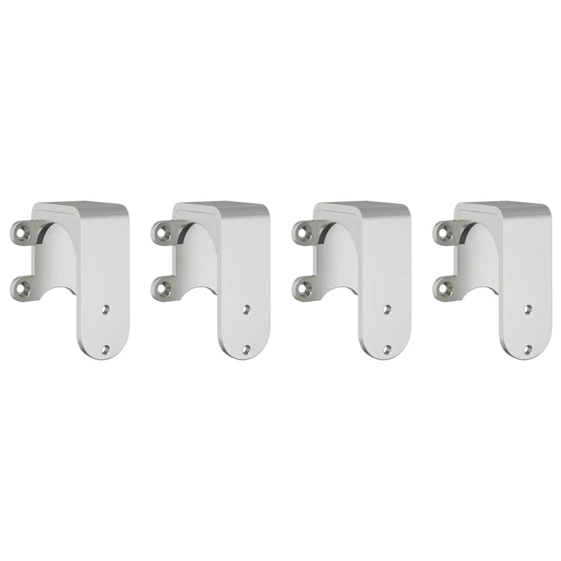 Set piese pentru ușă glisantă, argintiu, 366 cm oțel inoxidabil