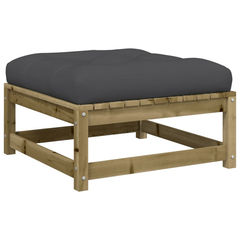Set mobilier de grădină cu perne, 5 piese, lemn de pin tratat
