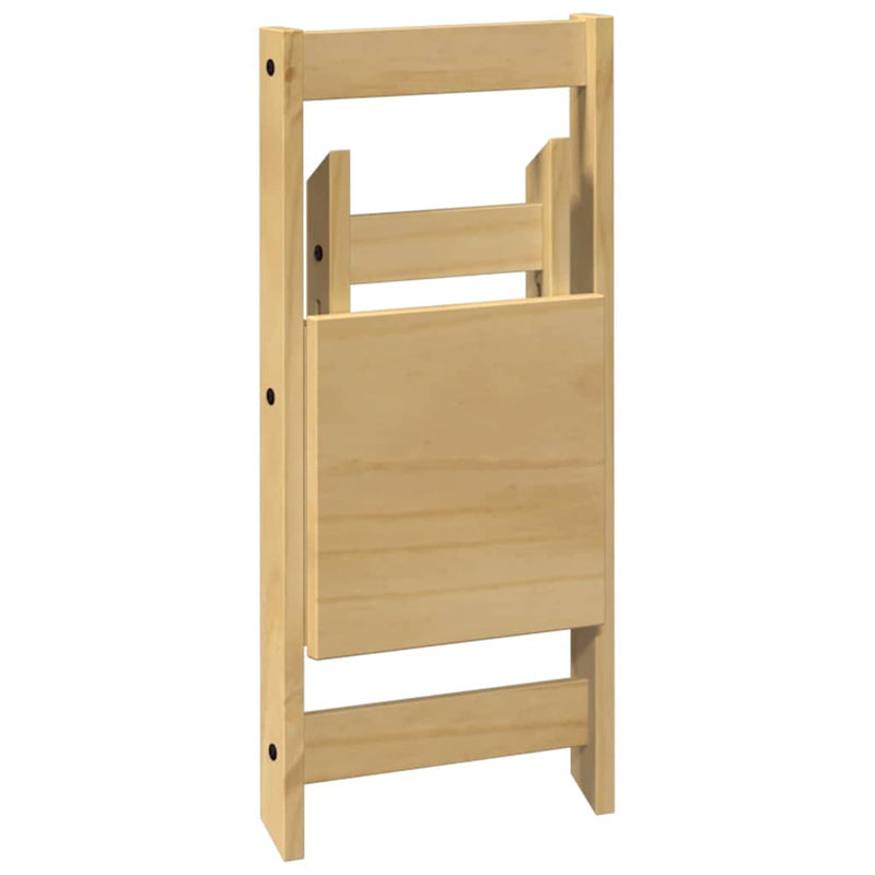 Set mobilier tip fluture Corona, pliabil 5 piese maro lemn pin