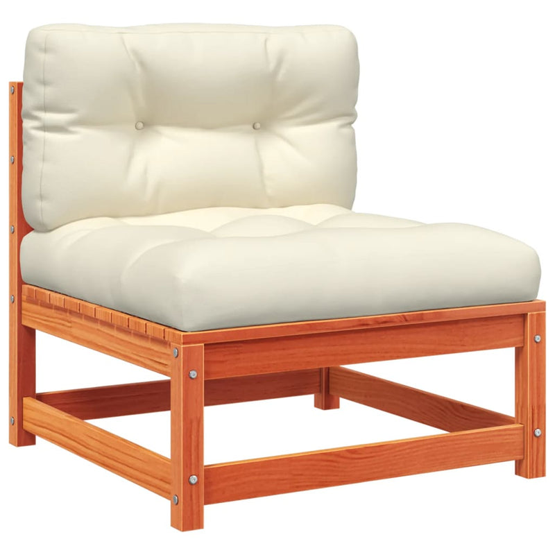 Set mobilier de grădină cu perne, 6 piese, lemn masiv de pin