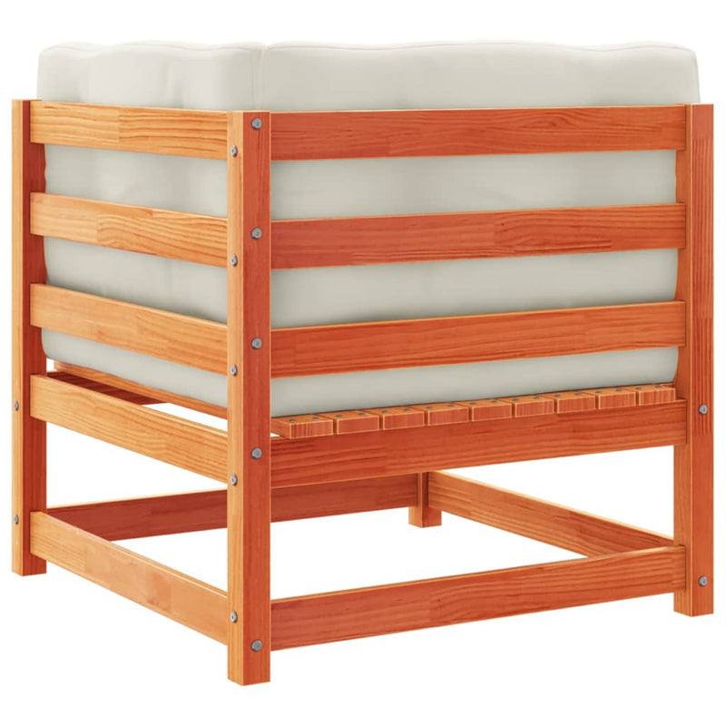 Set mobilier de grădină cu perne, 6 piese, lemn masiv de pin