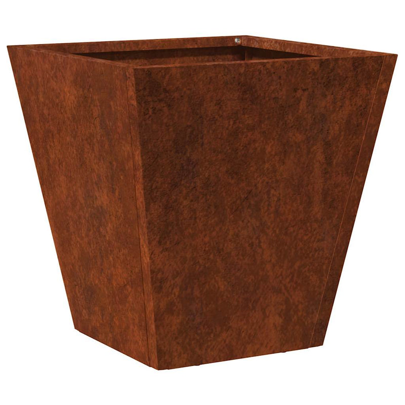 Jardiniere de grădină 2 buc 30x30x30 cm Oțel pentru intemperii