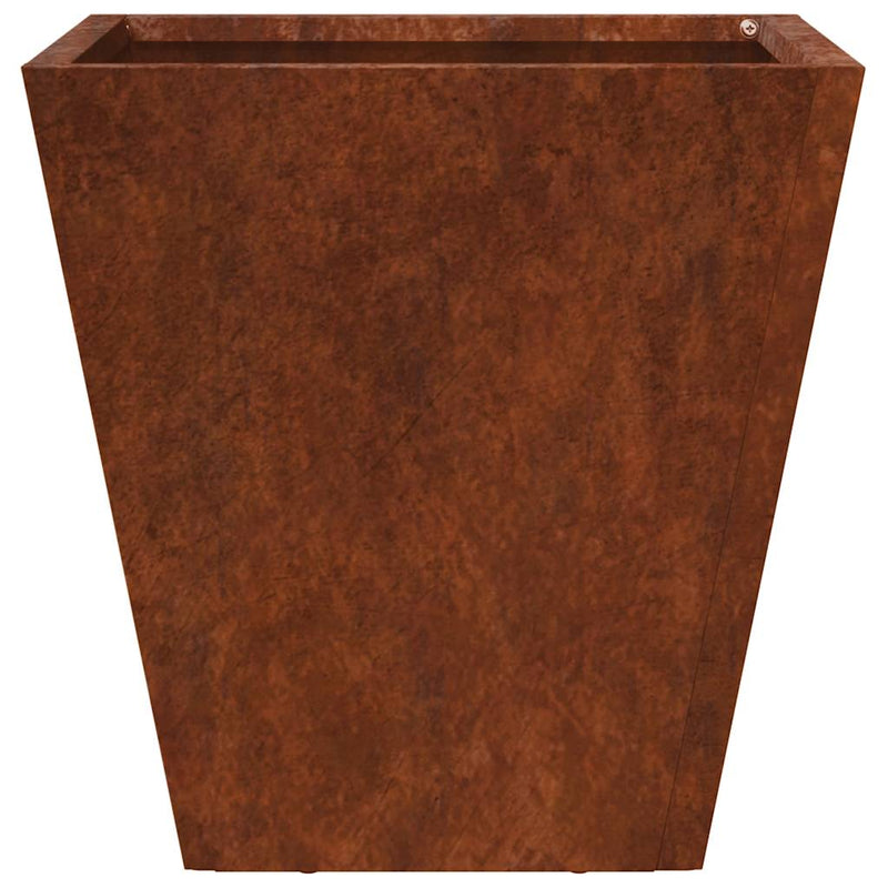 Jardiniere de grădină 2 buc 30x30x30 cm Oțel pentru intemperii