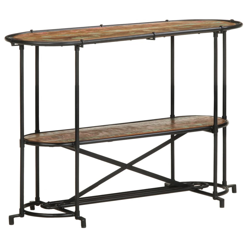 Masă consolă, 110x42x76 cm, lemn masiv reciclat