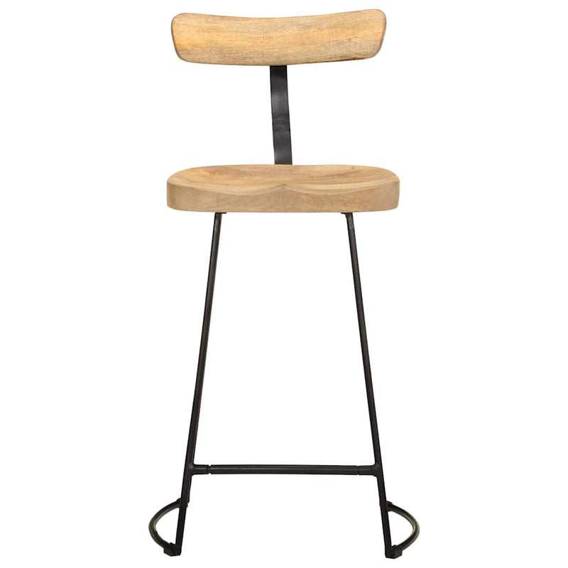 Scaune de bar 2 buc 49x43x88 cm lemn masiv de mango