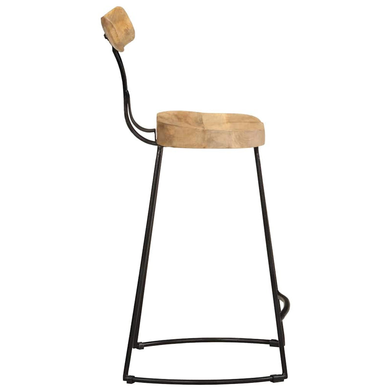 Scaune de bar 2 buc 49x43x88 cm lemn masiv de mango