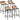 Scaune de bar 4 buc 46x35,5x80 cm lemn masiv recuperat
