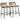 Scaune de bar 2 buc 46x35,5x70 cm lemn masiv recuperat