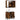 Set mobilier de baie, 2 piese, stejar fumuriu, lemn prelucrat