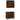 Set mobilier de baie, 2 piese, stejar fumuriu, lemn prelucrat