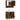 Set mobilier de baie, 2 piese, stejar fumuriu, lemn prelucrat