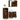 Set mobilier de baie, 3 piese, stejar fumuriu, lemn prelucrat