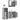 Set mobilier de baie, 3 piese, gri sonoma, lemn prelucrat