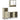 Set mobilier de baie, 3 piese, stejar sonoma, lemn prelucrat