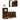 Set mobilier de baie, 3 piese, stejar fumuriu, lemn prelucrat