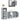 Set mobilier de baie, 3 piese, gri sonoma, lemn prelucrat