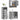 Set mobilier de baie, 3 piese, gri sonoma, lemn prelucrat