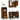 Set mobilier de baie, 3 piese, stejar fumuriu, lemn prelucrat