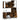 Set mobilier de baie, 3 piese, stejar fumuriu, lemn prelucrat