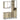 Set mobilier de baie, 3 piese, stejar sonoma, lemn prelucrat