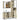 Set mobilier de baie, 3 piese, stejar sonoma, lemn prelucrat