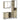 Set mobilier de baie, 3 piese, stejar sonoma, lemn prelucrat