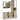 Set mobilier de baie, 3 piese, stejar sonoma, lemn prelucrat