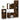Set de mobilier de baie 4 piese Lemn prelucrat de stejar afumat