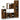 Set de mobilier de baie 4 piese Lemn prelucrat de stejar afumat