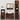 Set de mobilier de baie 4 piese Lemn prelucrat de stejar afumat