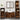 Set de mobilier de baie 4 piese Lemn prelucrat de stejar afumat