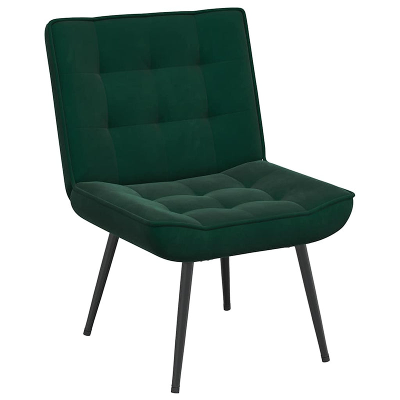 Scaun de relaxare Verde închis 64x74x84 cm catifea
